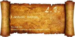 Lantos Veron névjegykártya